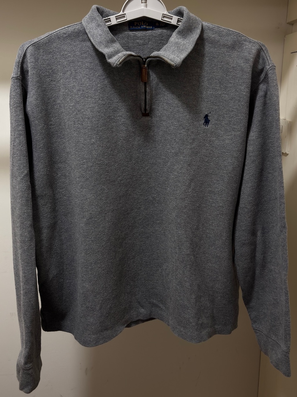 Ralph Lauren Men’s Dark Gray Half-Zip Sweater